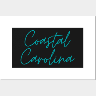 Coastal Carolina University cursive trendy cute Posters and Art